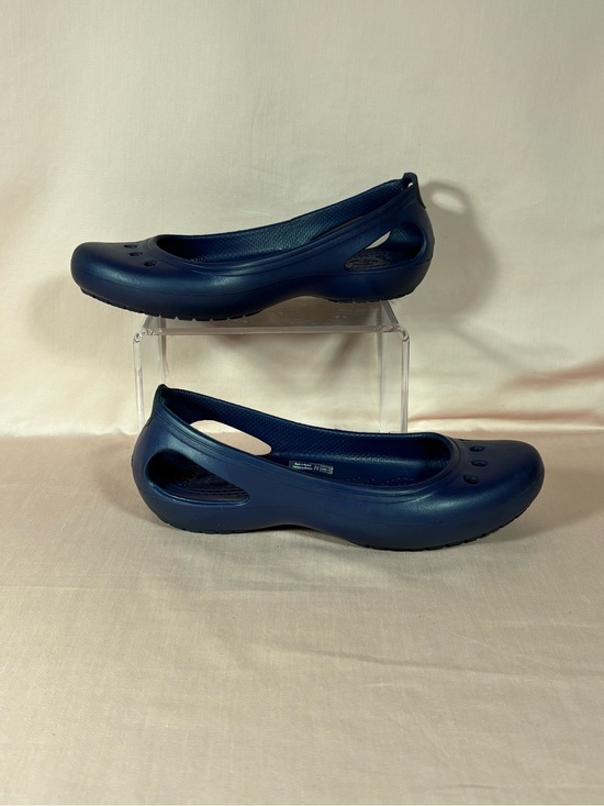 CROCS Shoes - Crocs Women's Navy Blue Kadee Slip-On Ballet Flats Size W's 5